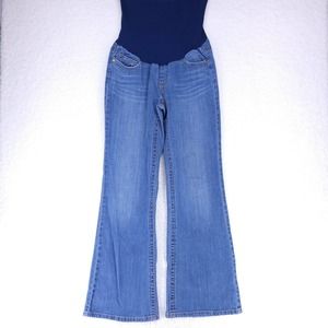 American Star Maternity Blue Jeans Womens Size M Low Rise Denim Casual Pants